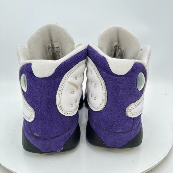 Nike Air Jordan 13 Retro Lakers Youth Size 6.5Y Women 8 884129-105 White Shoes - Picture 5 of 11